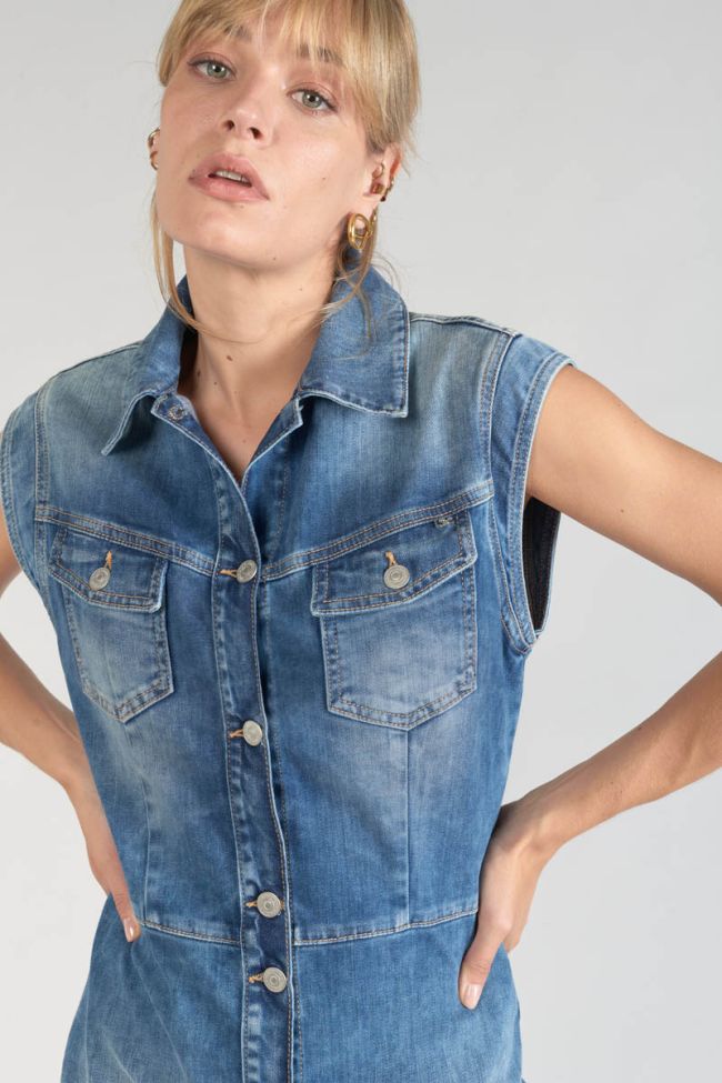 Kleid Diderot aus blauem Jeansstoff