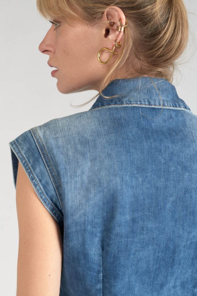 Kleid Diderot aus blauem Jeansstoff