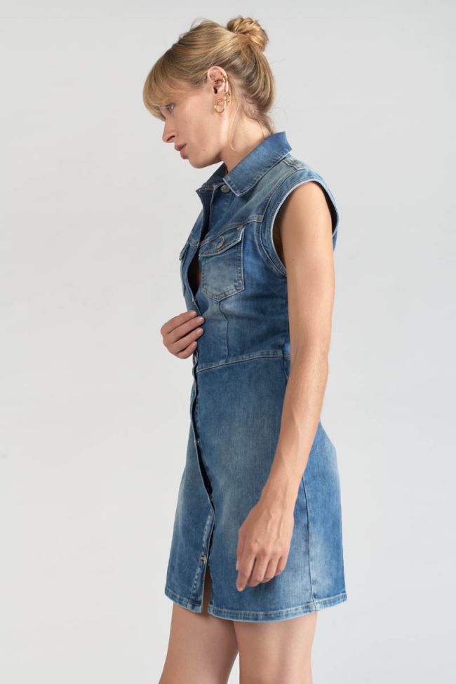 Kleid Diderot aus blauem Jeansstoff