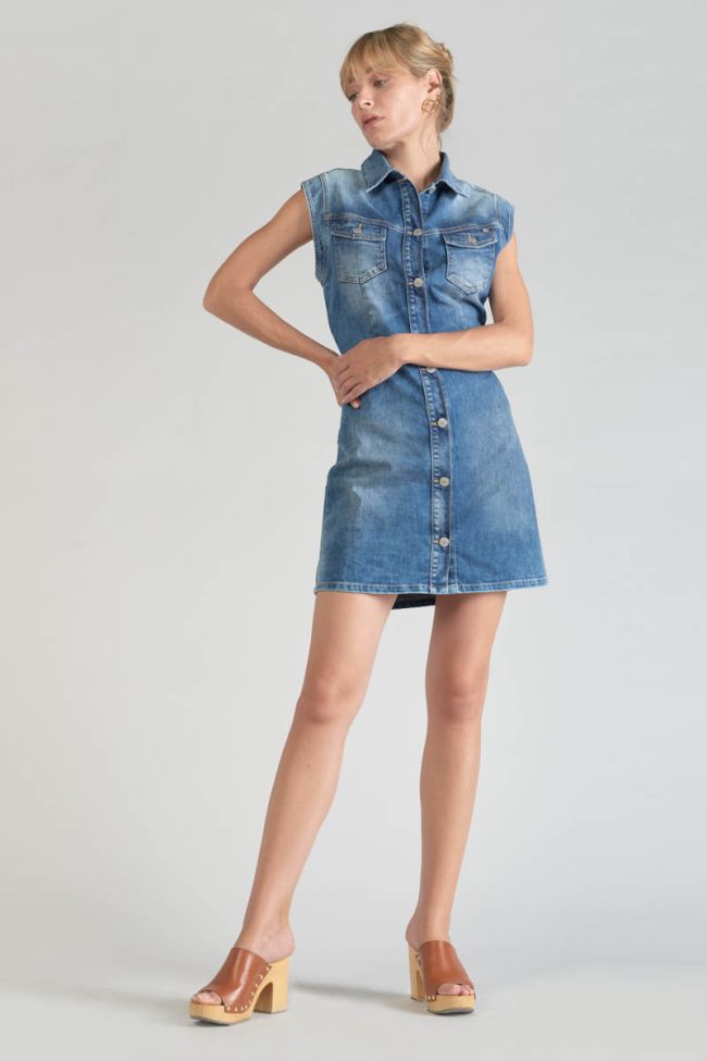 Kleid Diderot aus blauem Jeansstoff