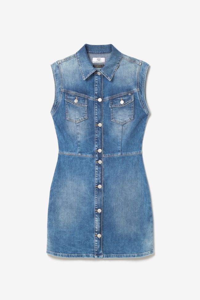 Kleid Diderot aus blauem Jeansstoff