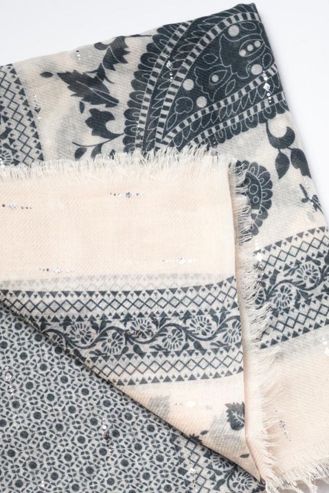 Halstuch Elene mit Paisley-Muster in beige rosa