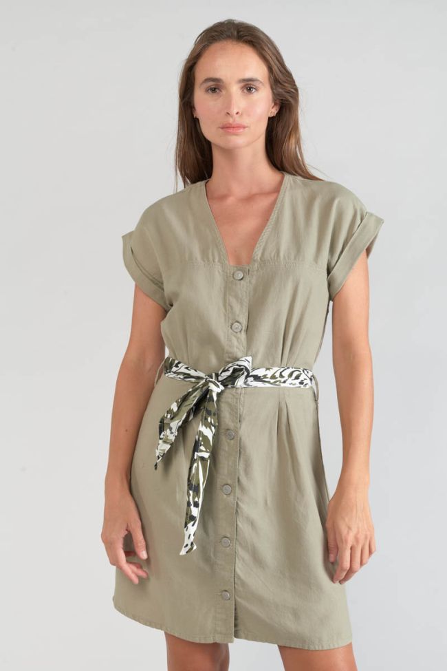 Kleid Eourres in khaki hell