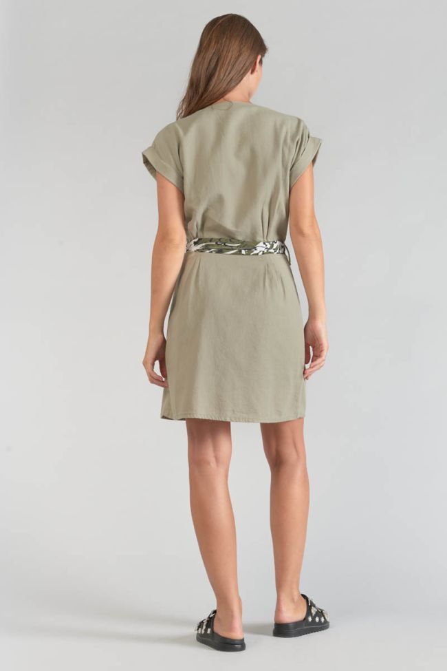 Kleid Eourres in khaki hell