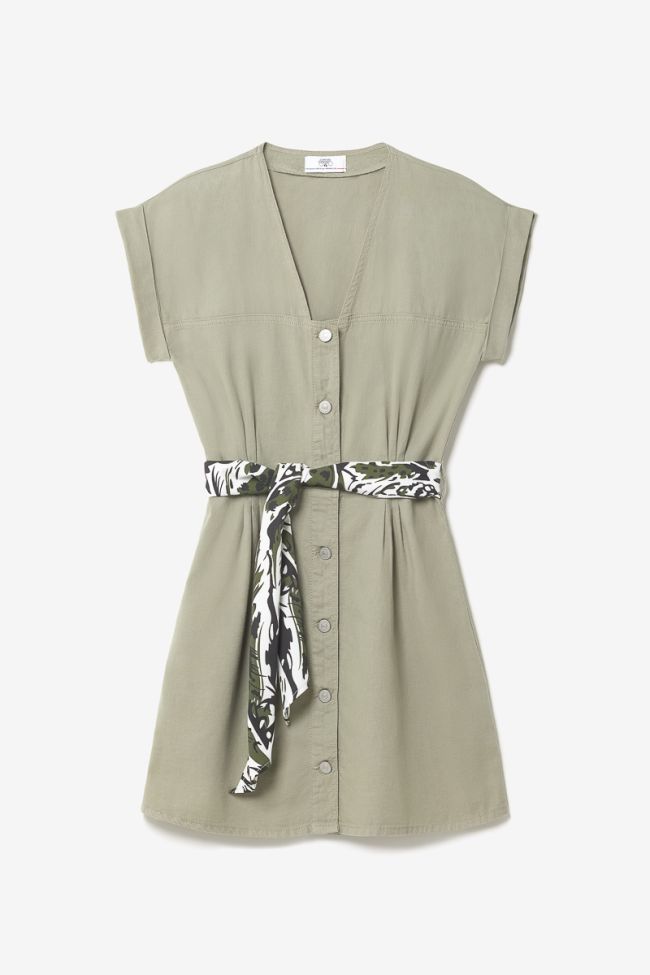 Kleid Eourres in khaki hell