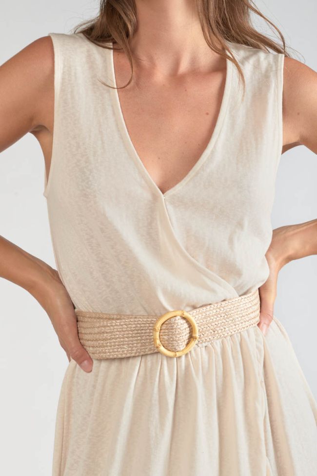 Langes Kleid Filipyn in sandfarben