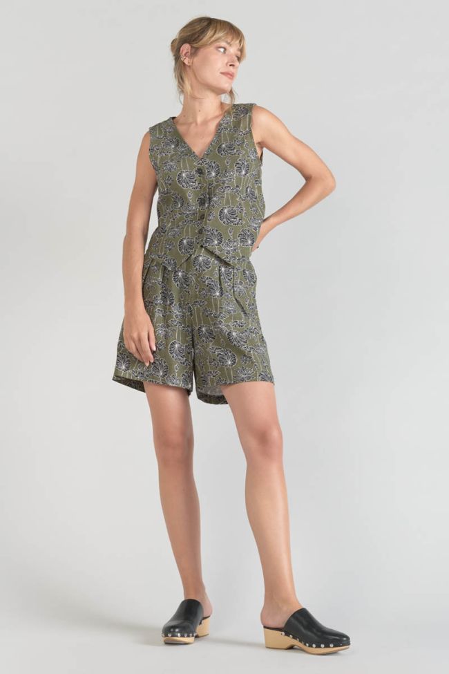 Weste Gish khaki mit Blumenmuster