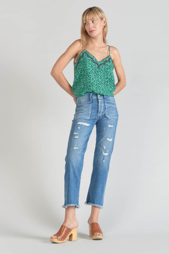 Top Janna mit grünem Muster