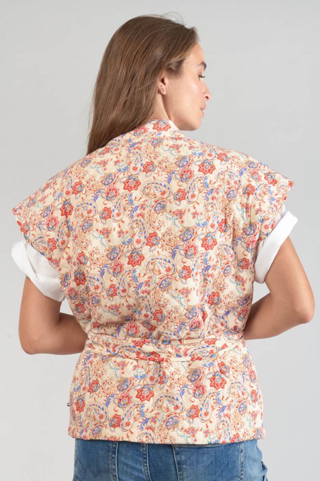 Ärmellose Jacke Kerman mit Paisley-Muster