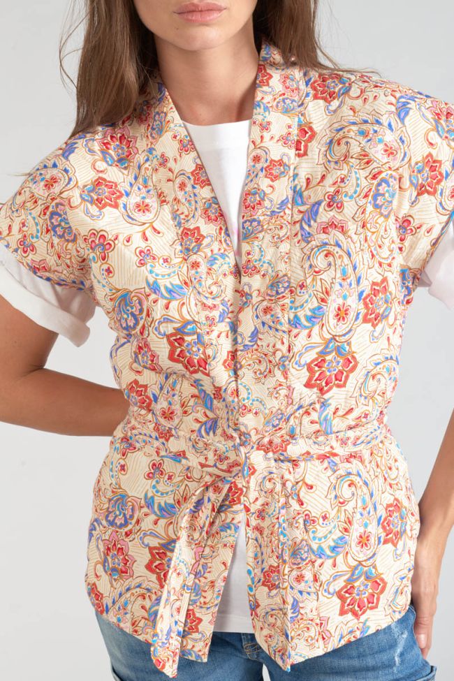 Ärmellose Jacke Kerman mit Paisley-Muster