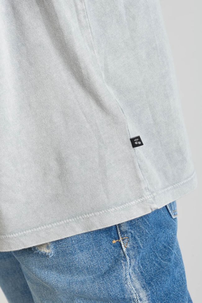 T-shirt Nixon hellgrau verblasst