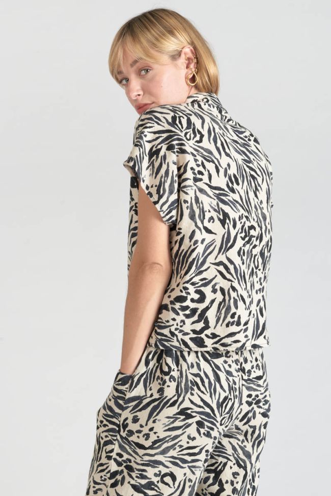 Hemd Noor aus Leinengemisch mit Tiermotiv