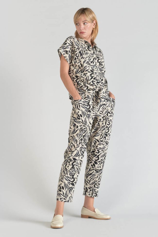 Hemd Noor aus Leinengemisch mit Tiermotiv