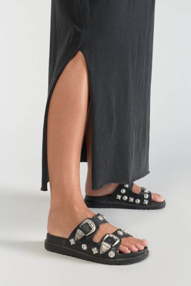 Langes Kleid Poppy schwarz