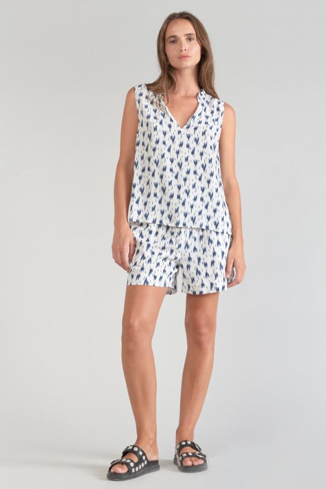 Top Rosita tie and dye blau