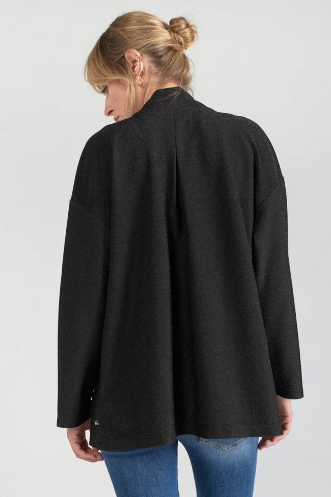 Strickjacke Sobrado in schwarz glänzend