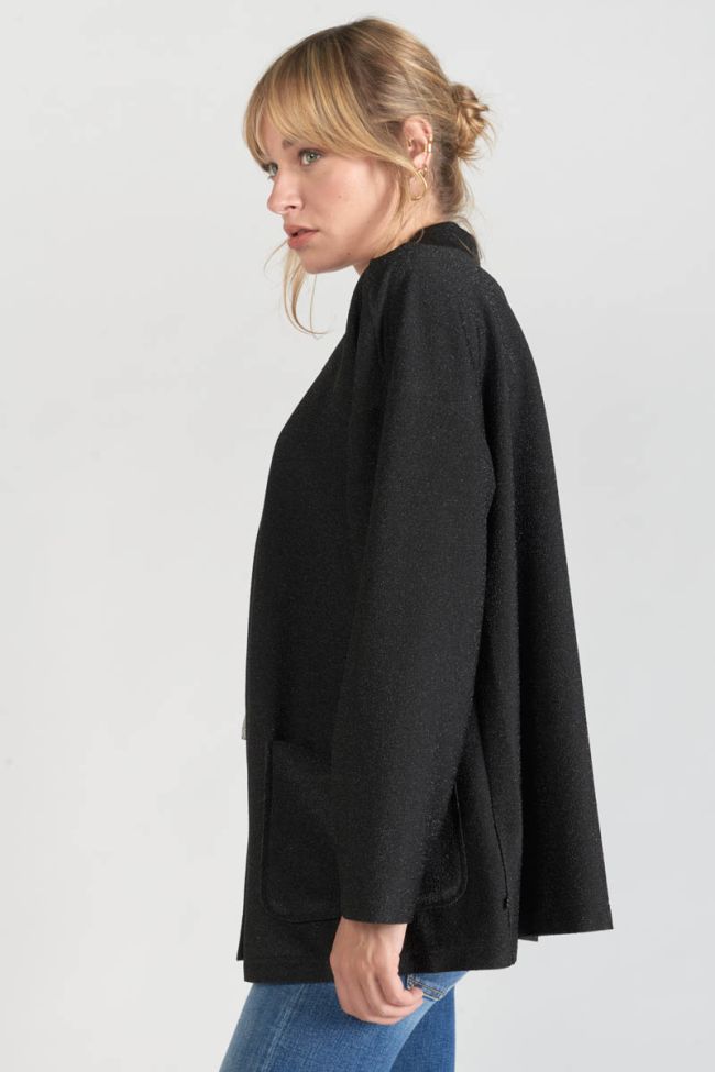 Strickjacke Sobrado in schwarz glänzend