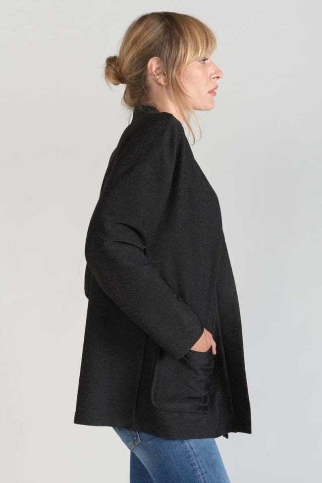 Strickjacke Sobrado in schwarz glänzend