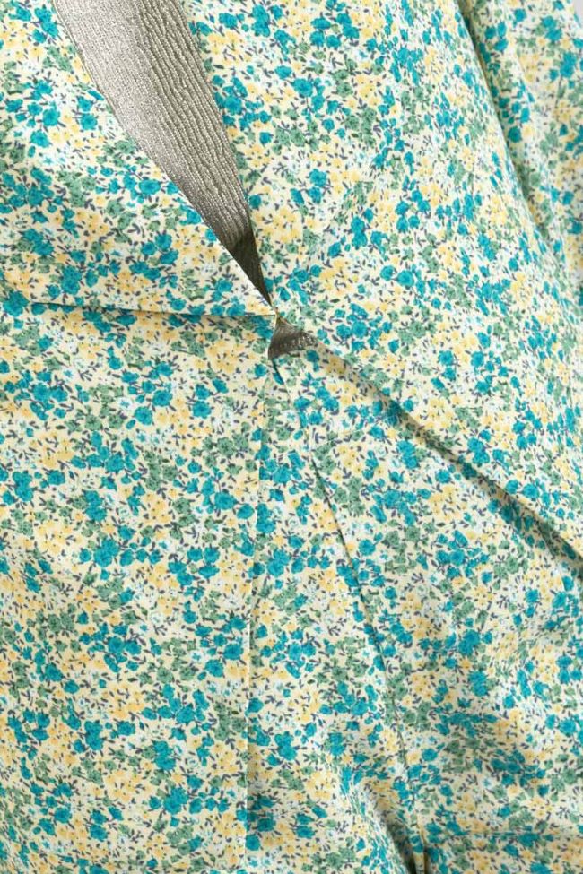 Jacke Tasha mit grün-blauem Blumenmuster