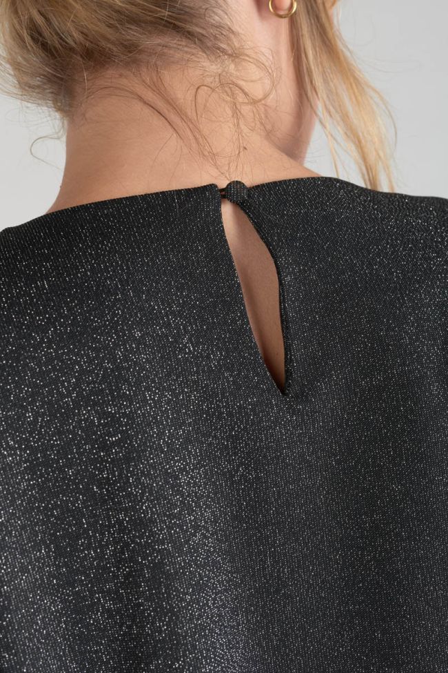 Top Winslet in schwarz irisierend