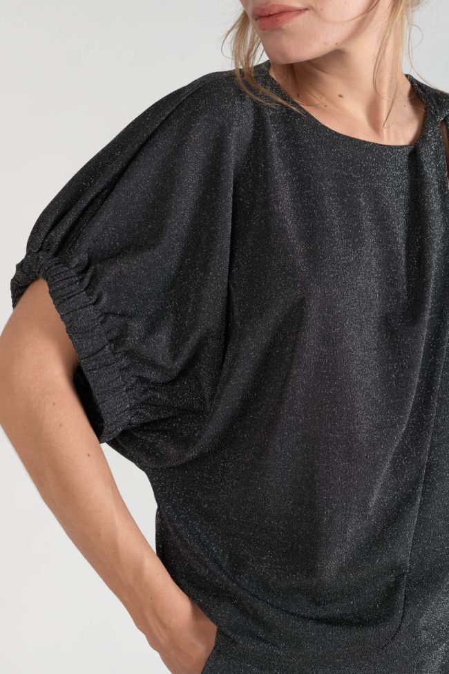 Top Winslet in schwarz irisierend