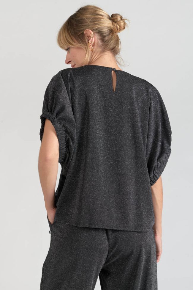 Top Winslet in schwarz irisierend