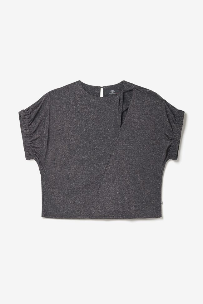 Top Winslet in schwarz irisierend