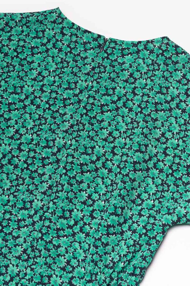 Kleid Aliyagi mit grünem Muster 