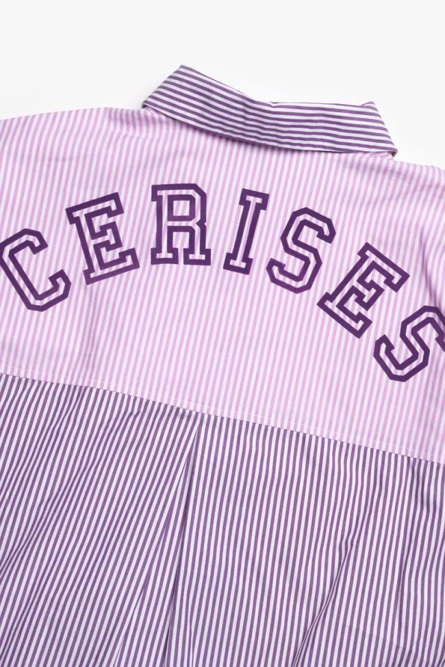 Oversize-Hemd Alizgi mit mehrfarbigen Streifen