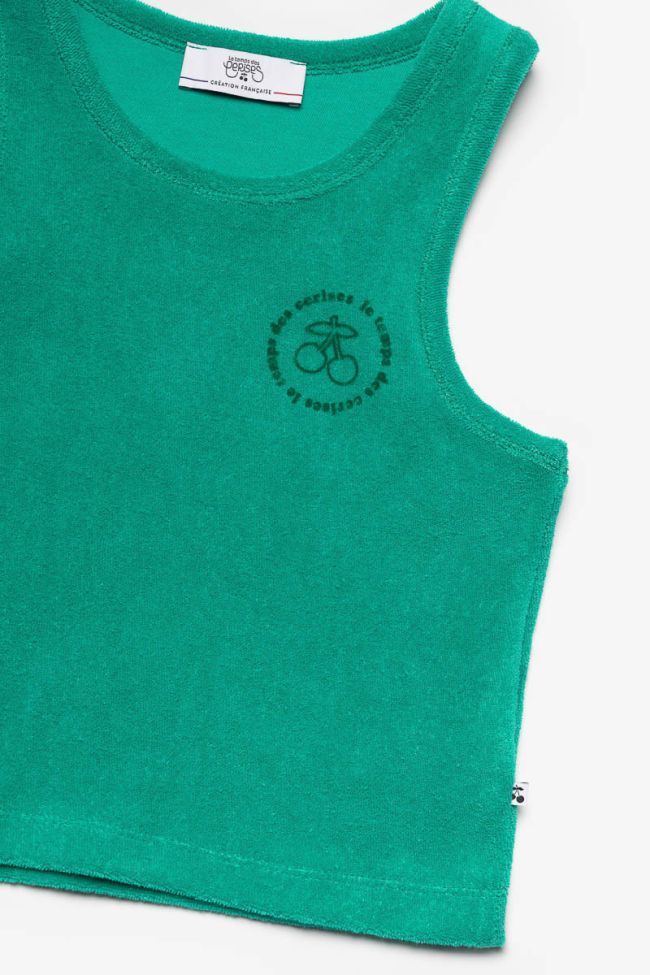 Kurzes Top Bialagi tropisch grün