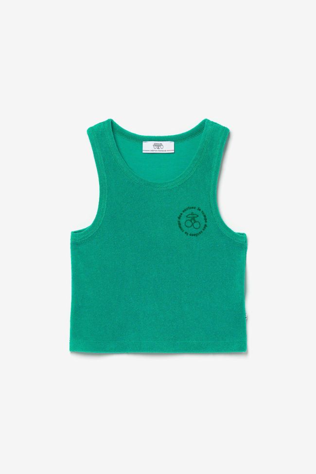 Kurzes Top Bialagi tropisch grün