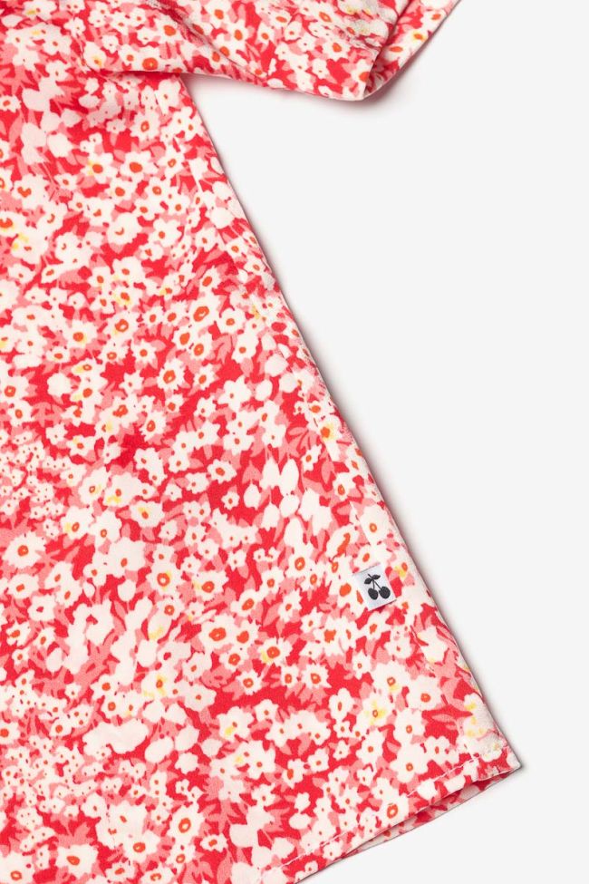 Top Coxiegi mit Blumenmuster rot