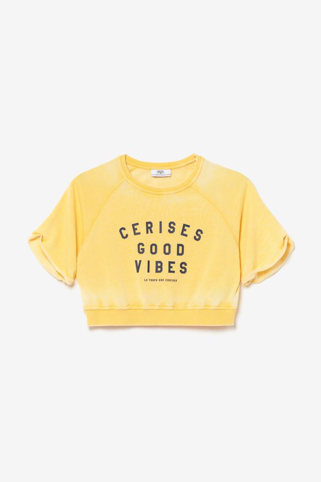 Kurzes Sweatshirt Daminagi gelb