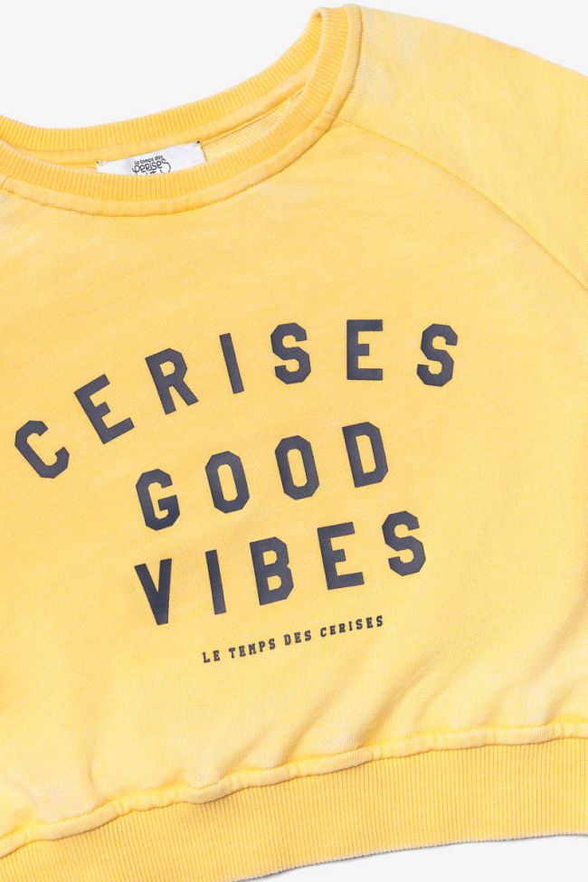 Kurzes Sweatshirt Daminagi gelb