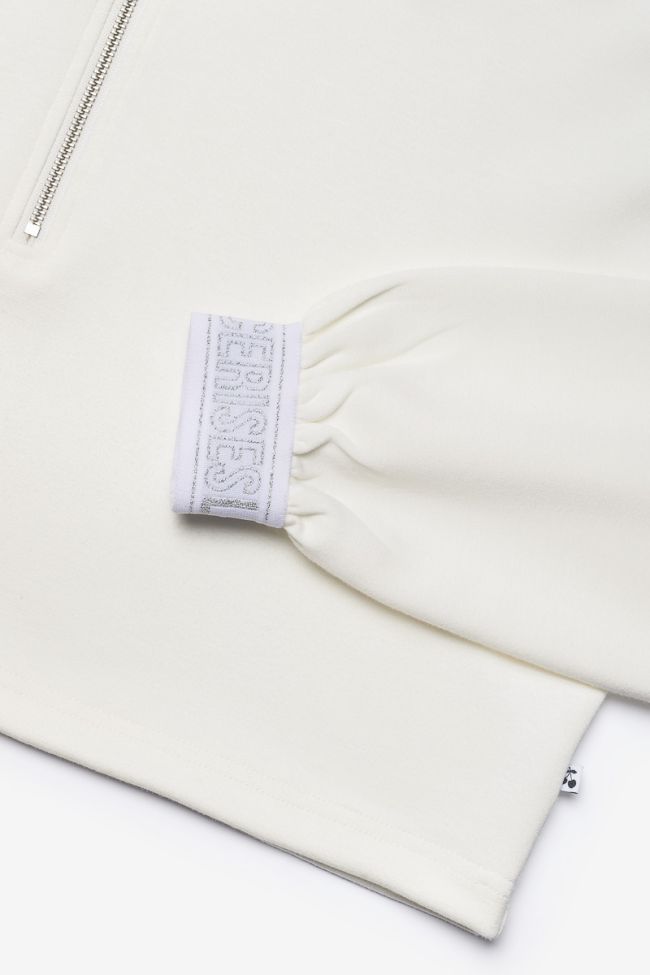 Kurzes Sweatshirt Elasgi in weiß