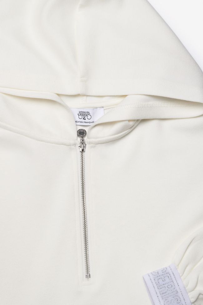 Kurzes Sweatshirt Elasgi in weiß