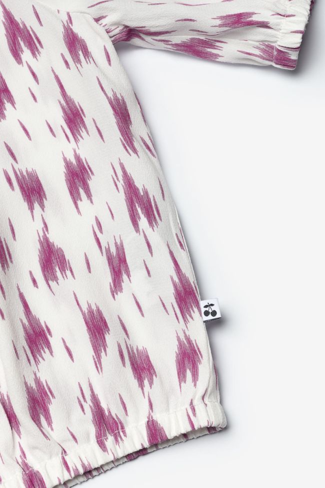 Kurzes Top Jilogi mit violettem Muster