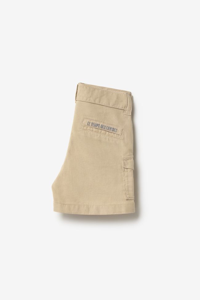 Shorts mit hoher Taille Kally in Sandbeige