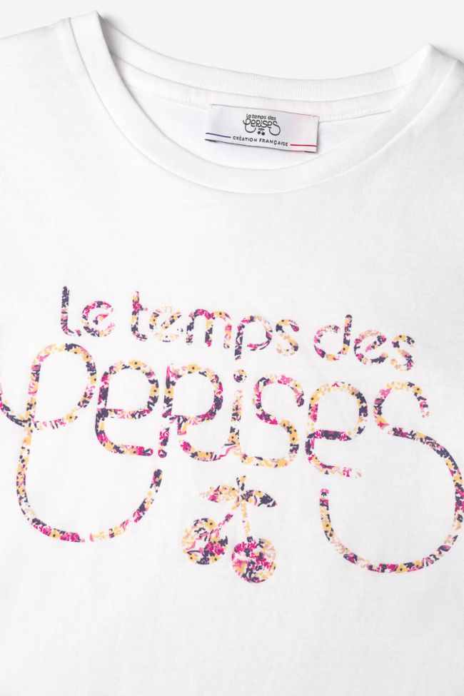 T-Shirt Wandagi in weiß bedruckt