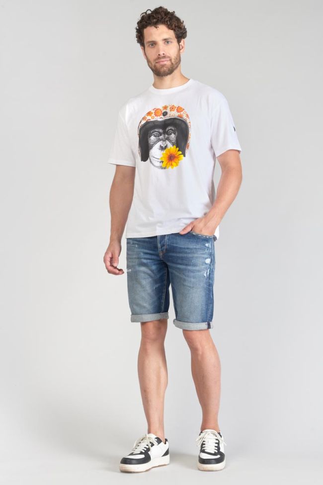T-Shirt Andler in weiß mit Druck