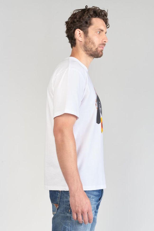 T-Shirt Andler in weiß mit Druck