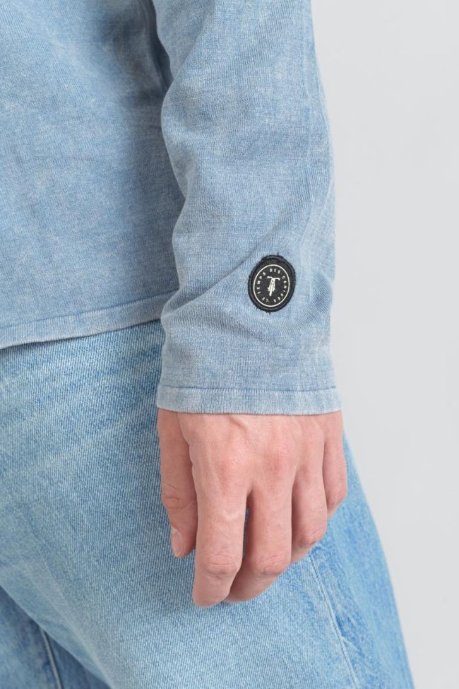 Pullover Bivor in verwaschenem Blau-Grau