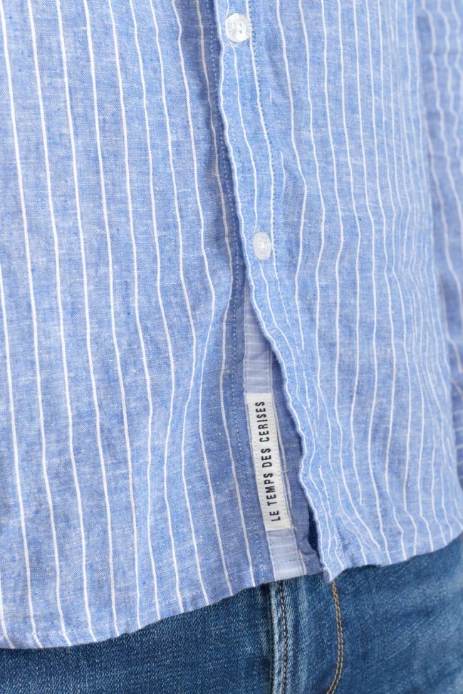 Hemd Bolko aus Leinenmischgewebe in hellblau