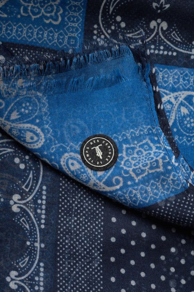 Halstuch Brite mit Paisley-Muster in Blau