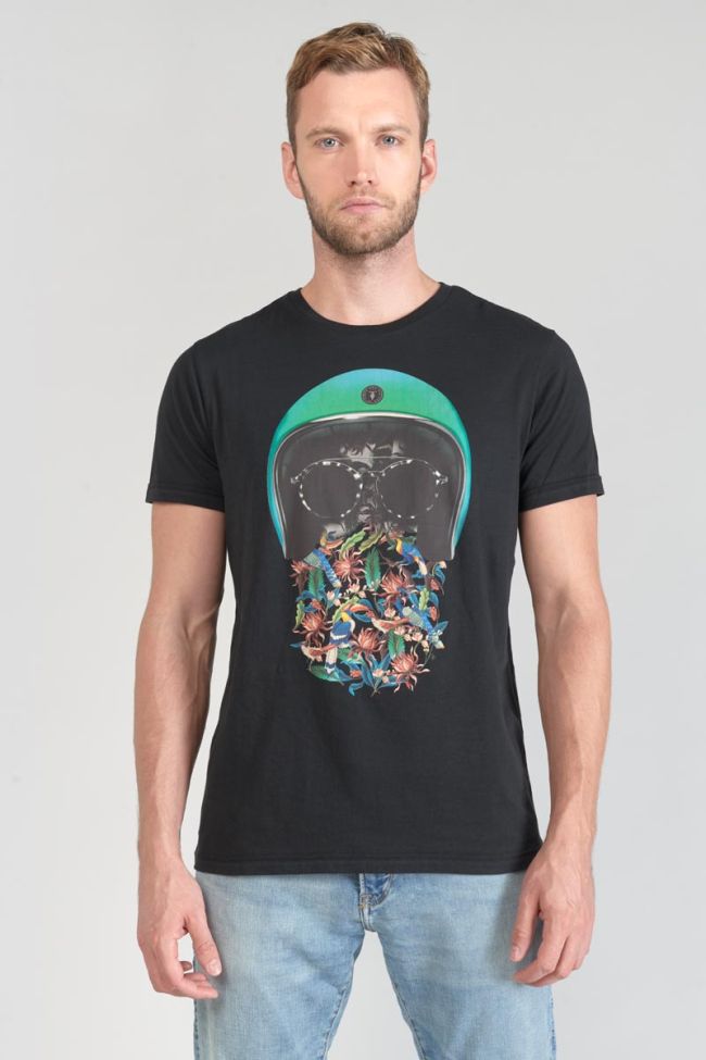 T-Shirt Gregor schwarz mit Druck