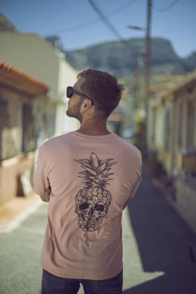 T-Shirt Holo in koralle mit Druck