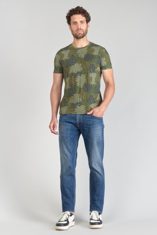 T-Shirt Jung mit Dschungelmuster in khaki