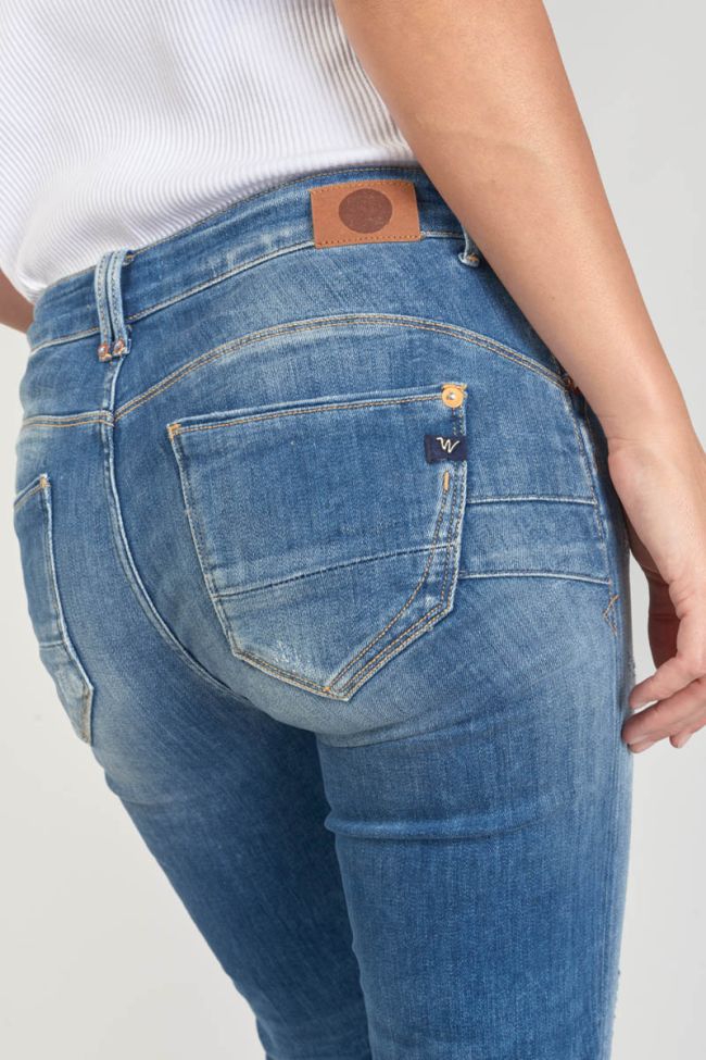 Jeans pulp slim Anil high waist 7/8 destroy blau Nr.3