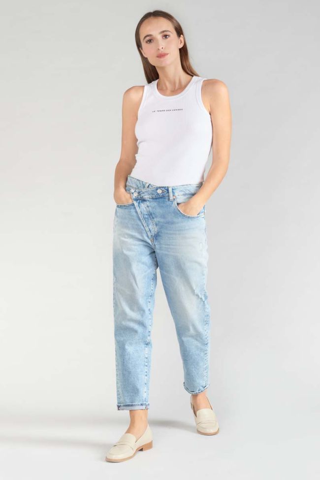 Jeans boyfit Cosy 7/8 destroy blau Nr.5