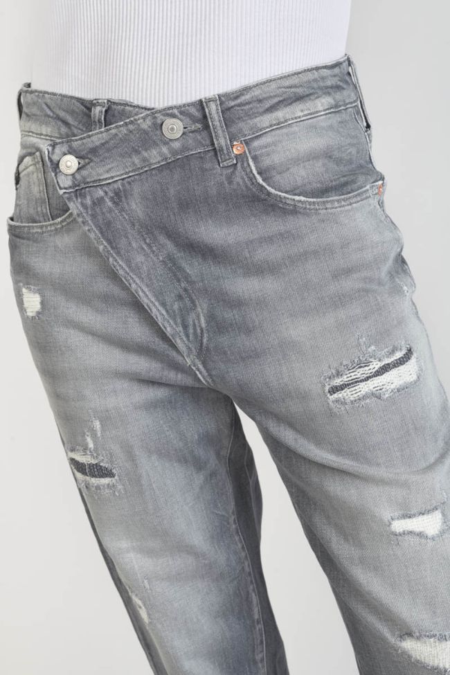 Jeans boyfit Cosy 7/8 destroy grau Nr.3